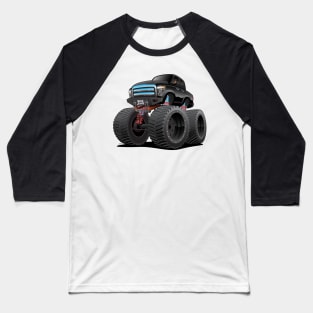 Monster Pickup Truck Cartoon Baseball T-Shirt